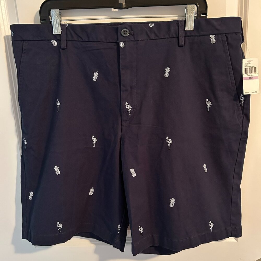 Izod Saltwater Stretch Cadet Blue Beachtown Short Men's Size 38